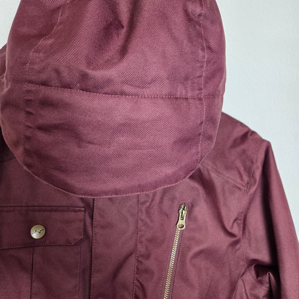 Pulse Burgundy Snowboarding Skiing Snow Jacket Hooded‎ Womens size M - Picture 7 of 13